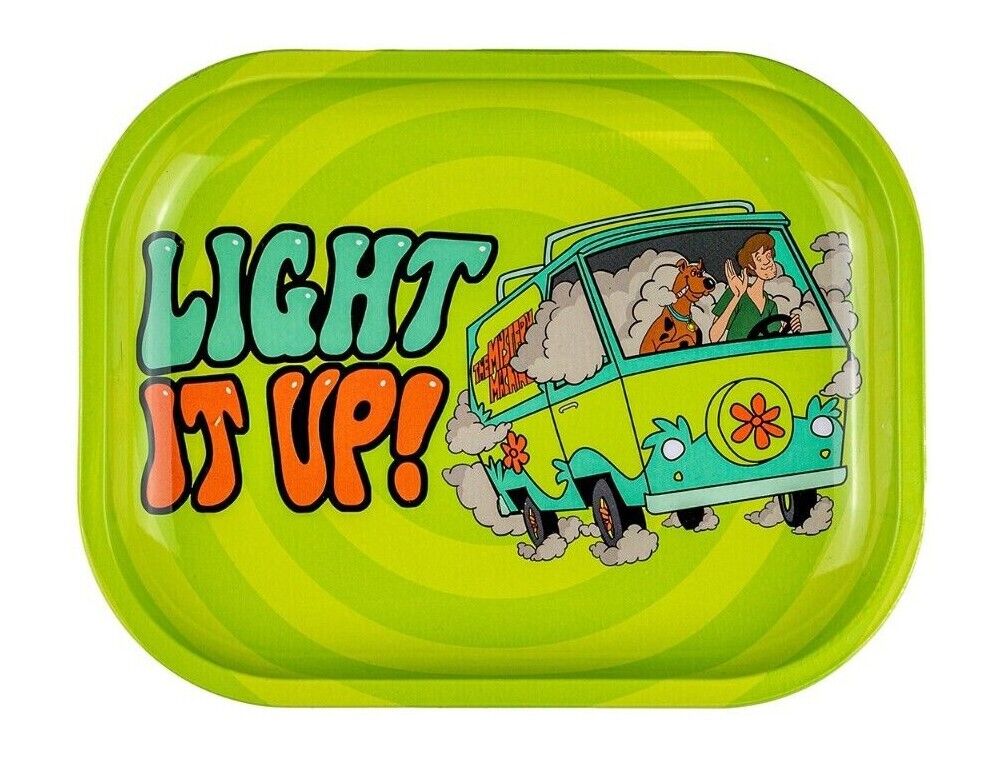 Scooby Doo Light It Up | Decorative Premium Metal Rolling Tray - Small 7