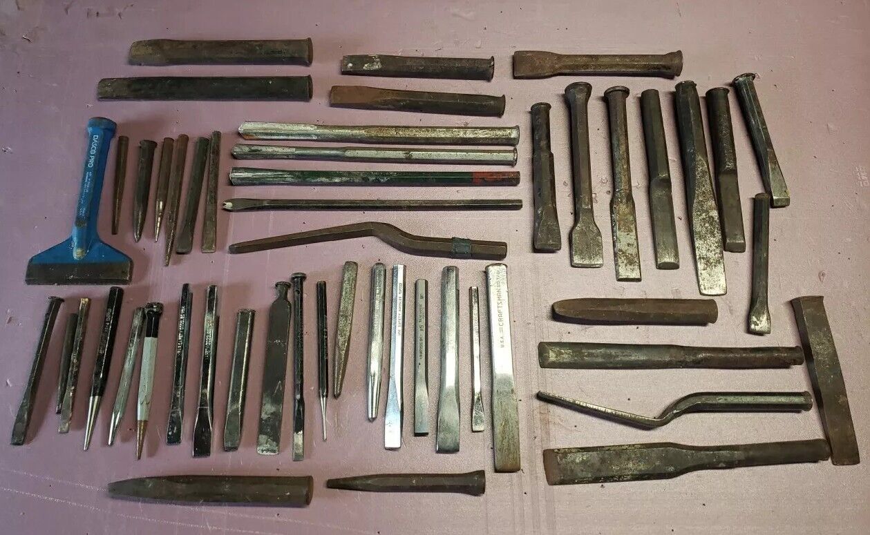  Cold Chisels and Punches - MIXED LOT 