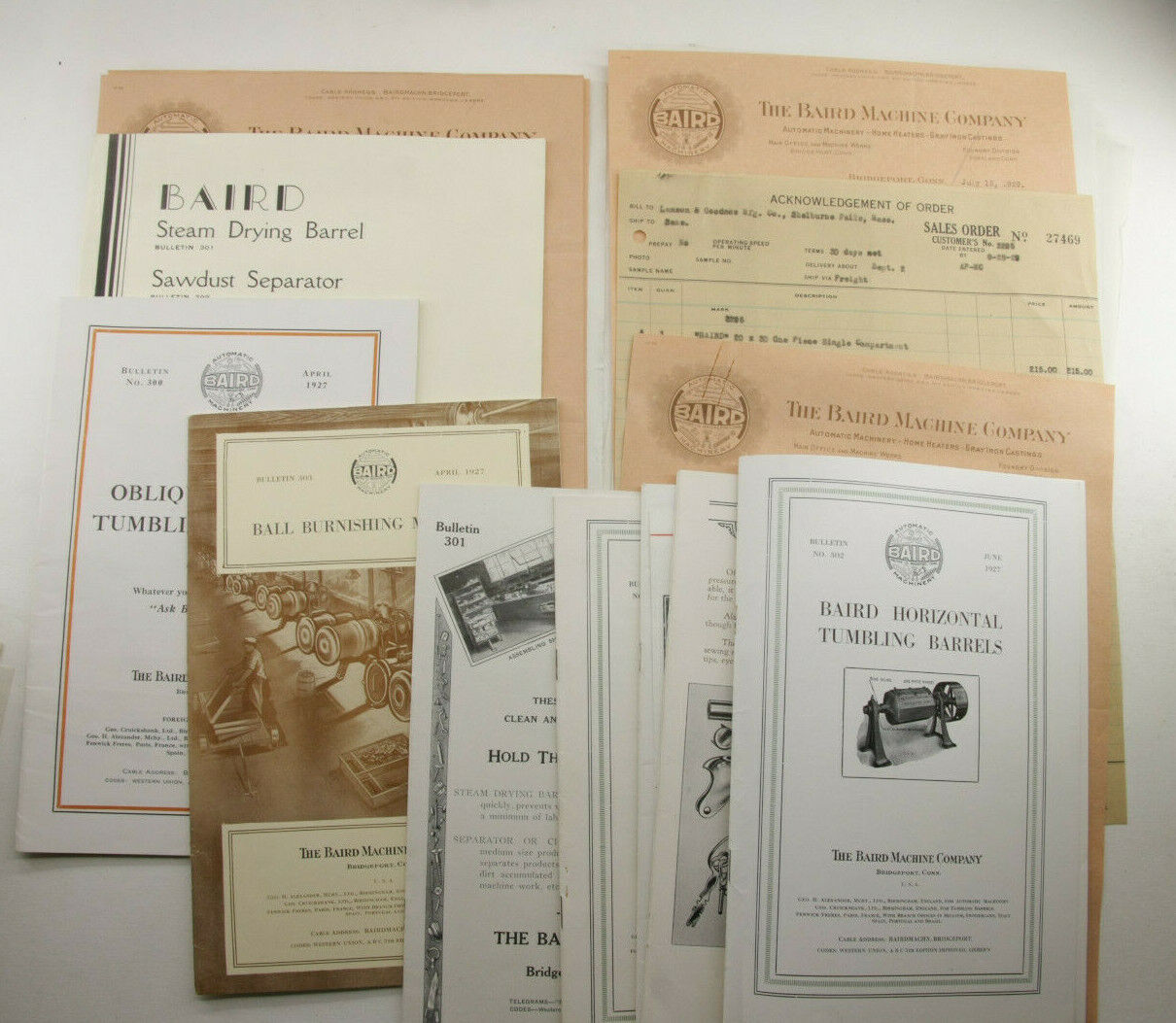1929 Lamson Goodnow Baird Machine Co Booklets Bridgeport CT Ephemera P978J