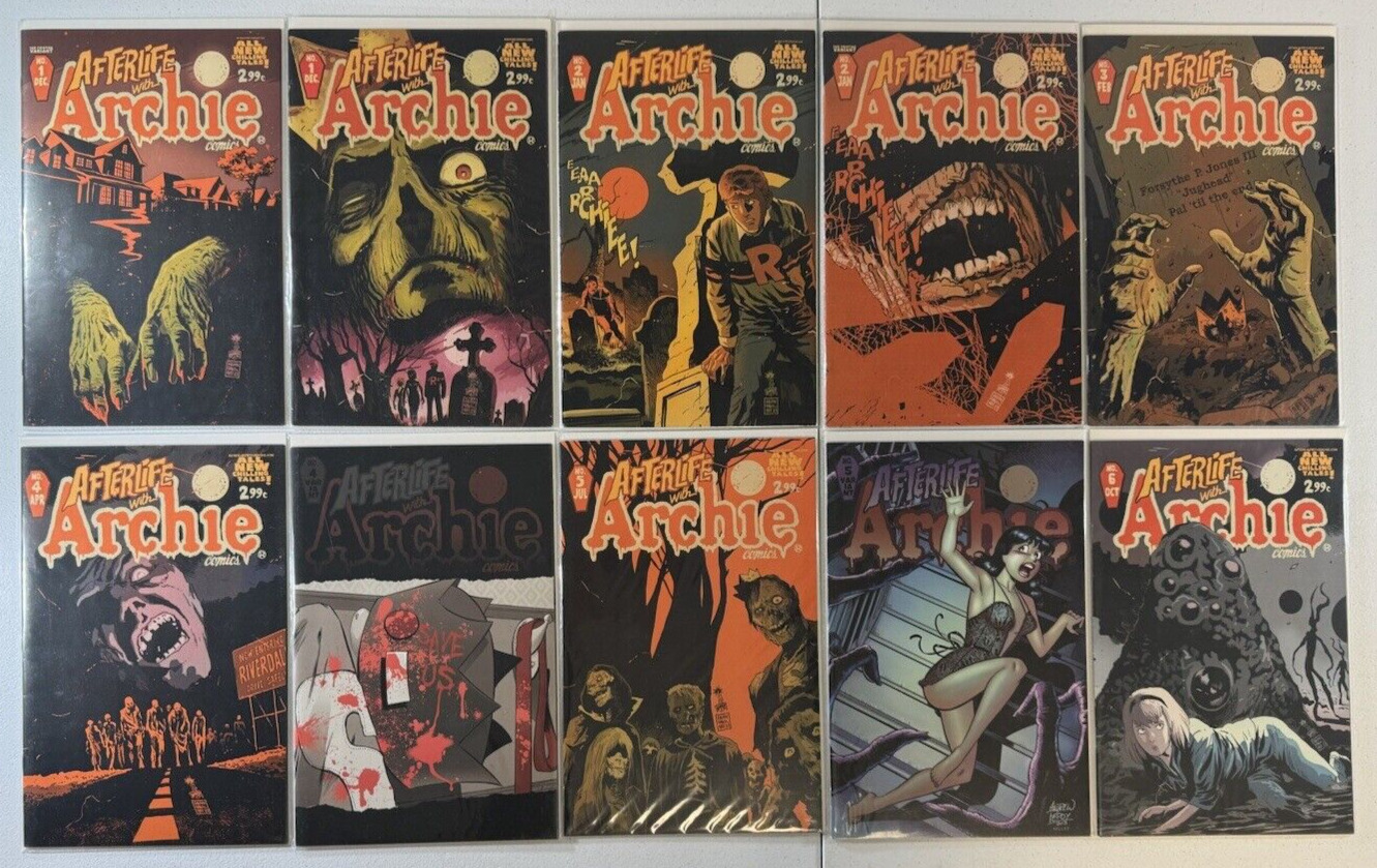 Afterlife with Archie #1-10 Complete Run + Variants 2013 Lot of 19 NM-M