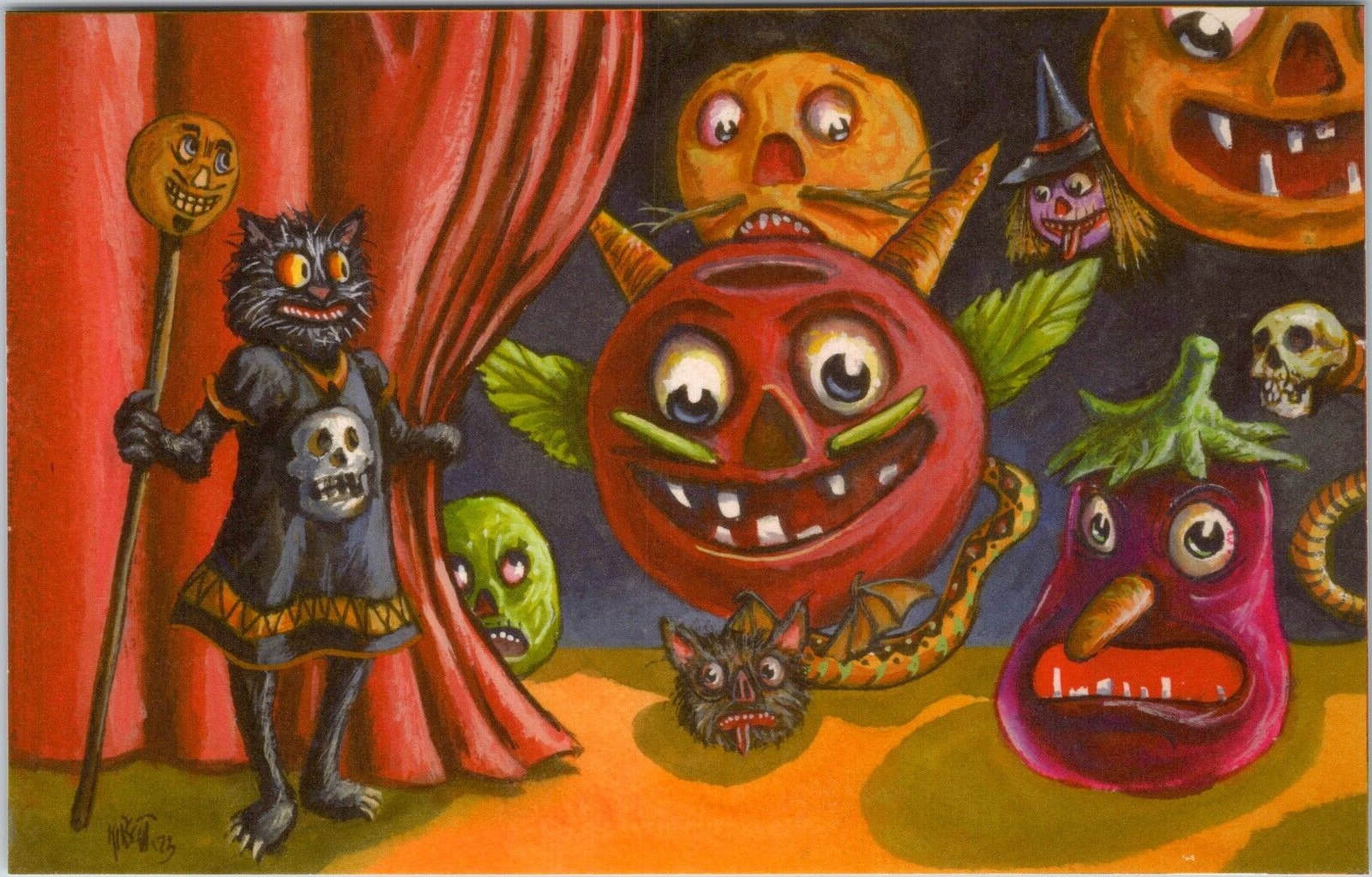Matthew Kirscht Halloween Postcard- \