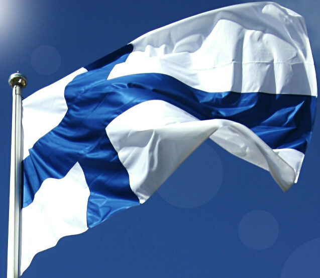 FINLAND FINNISH FLAG NEW 3x5 ft double sided better quality usa seller