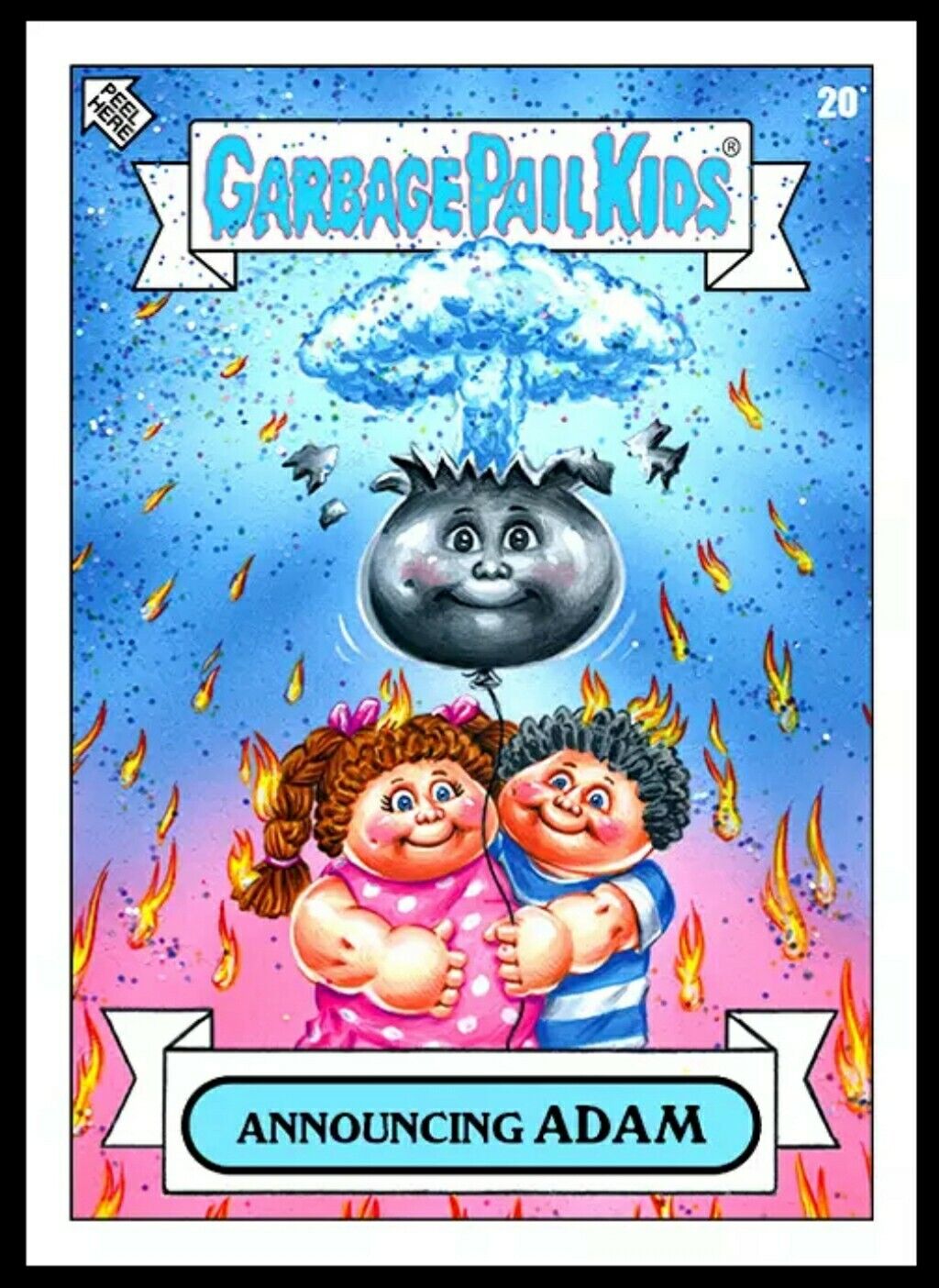 Announcing Adam Bomb Garbage Pail Kids 2019 Was The Worst Gender Reveal GPK Card