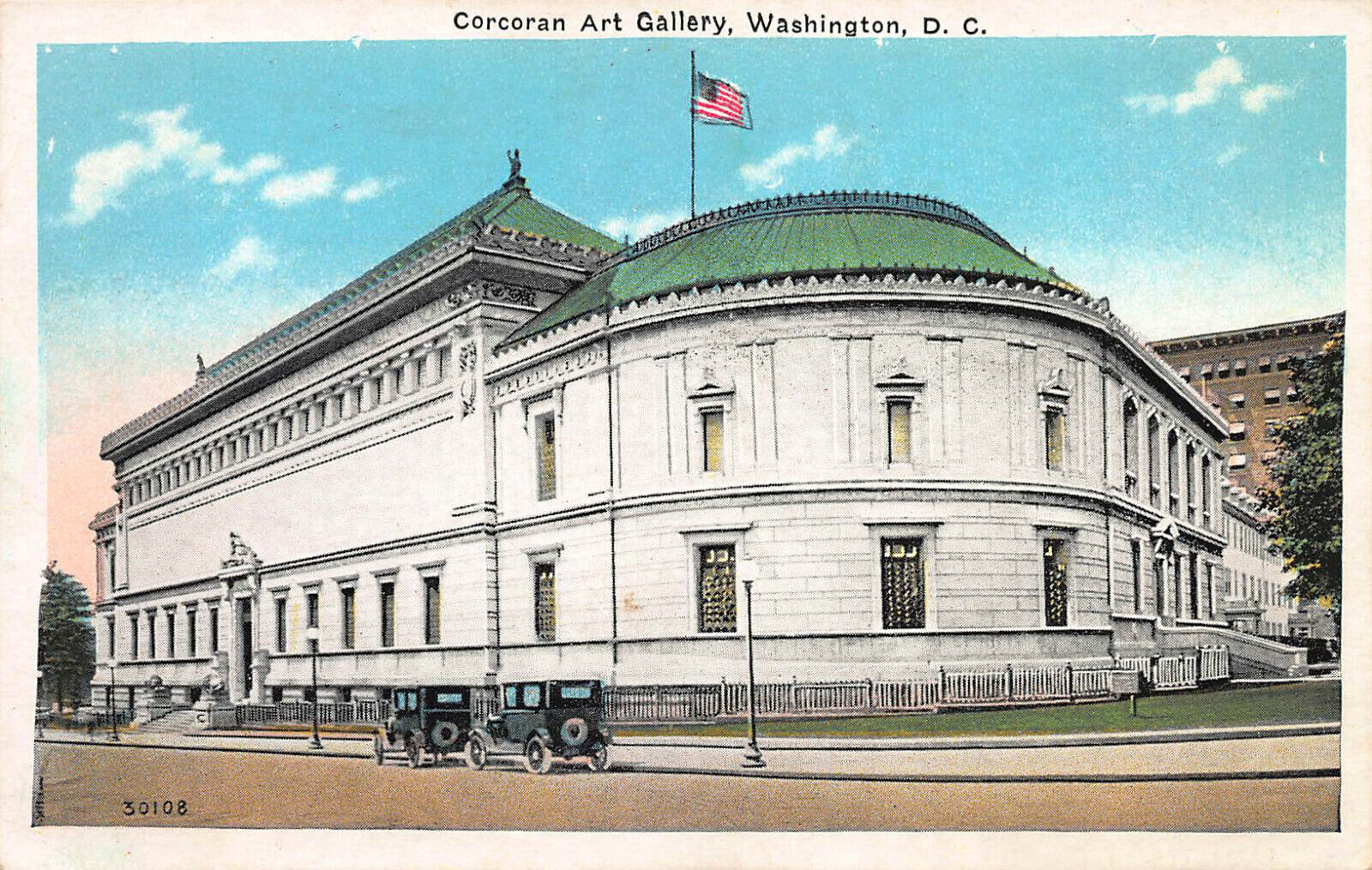Corcoran Art Gallery, Washington, D.C., Early Postcard, Unused
