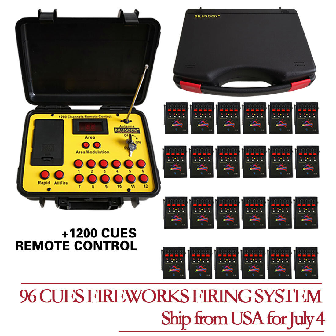 96 Cues fireworks firing system 300M distance remote control 