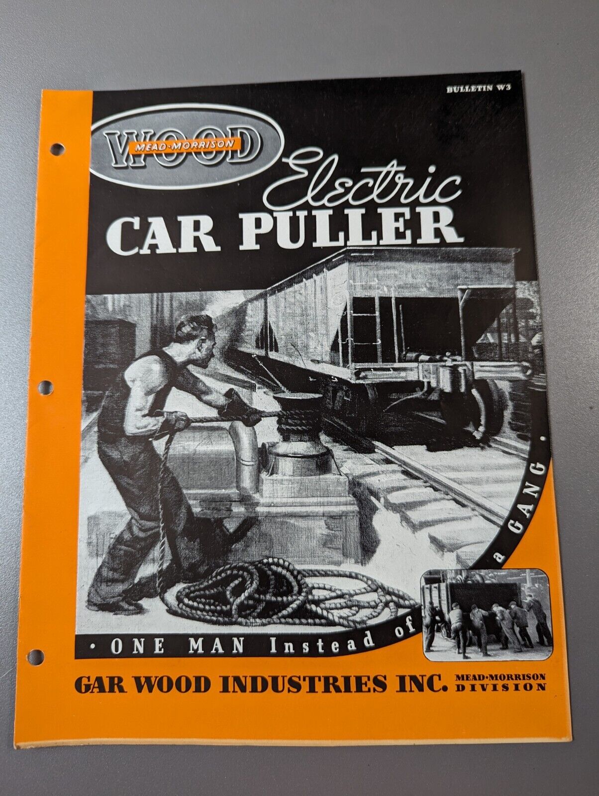 1935 Gar Wood Mead Morrison Electric Car Puller Bulletin W3