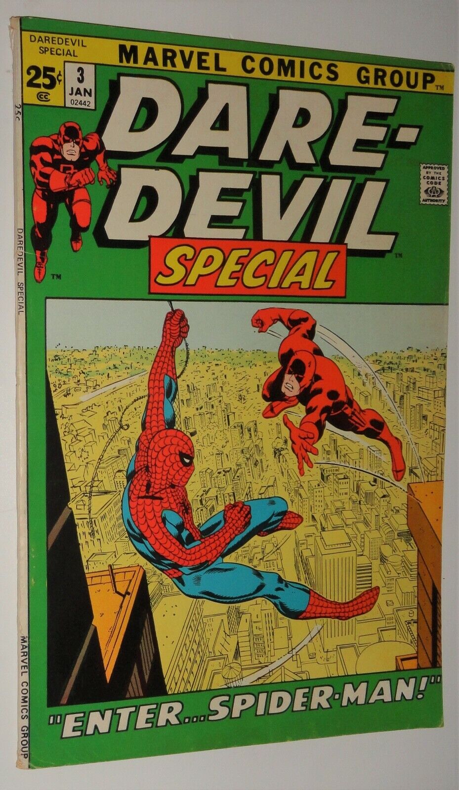 DAREDEVIL KING SIZE SPECIAL #3 68 PAGE GIANT 1972 ROMITA ART SPIDER-MAN VF-