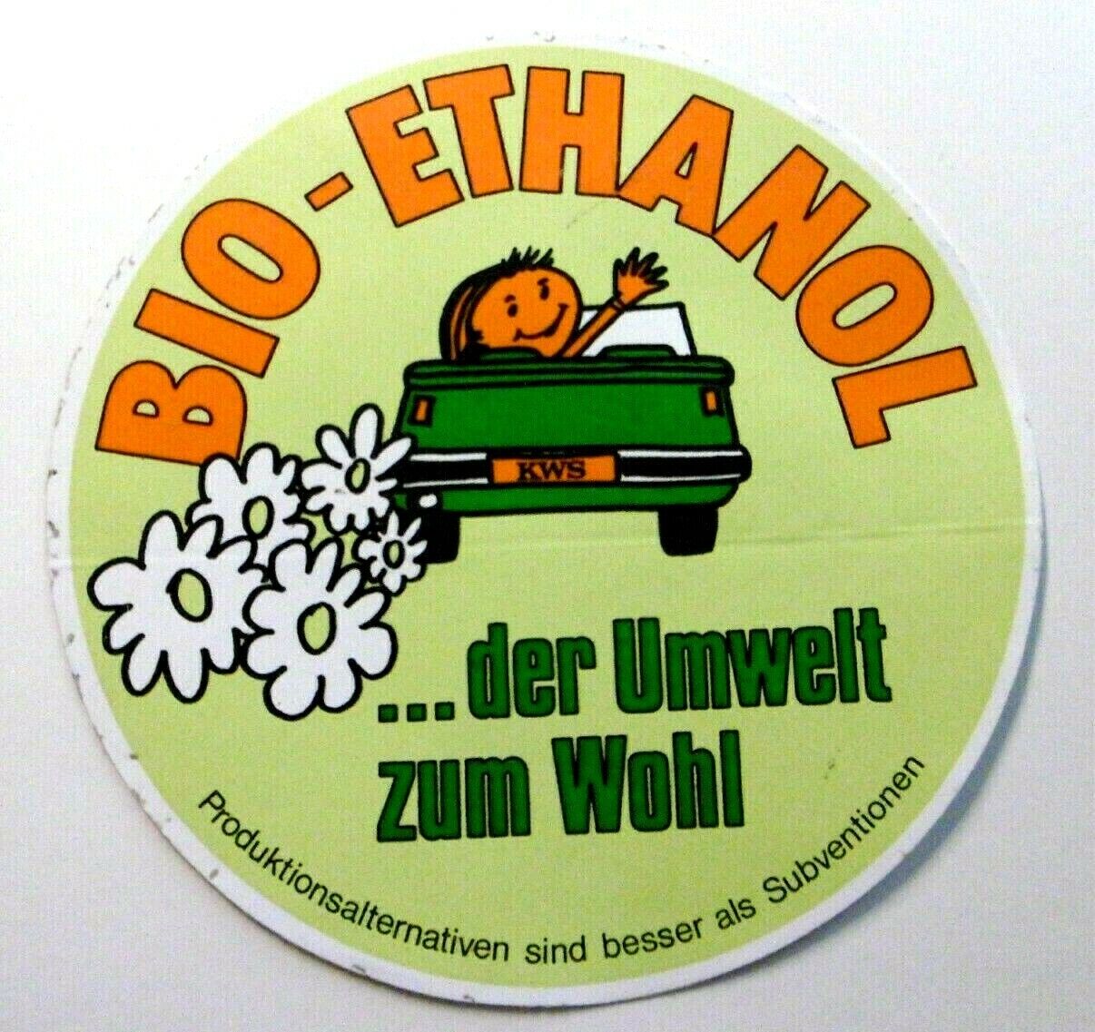 Promotional Stickers Bio Ethanol of The Environmental to Wohl Climate Protection