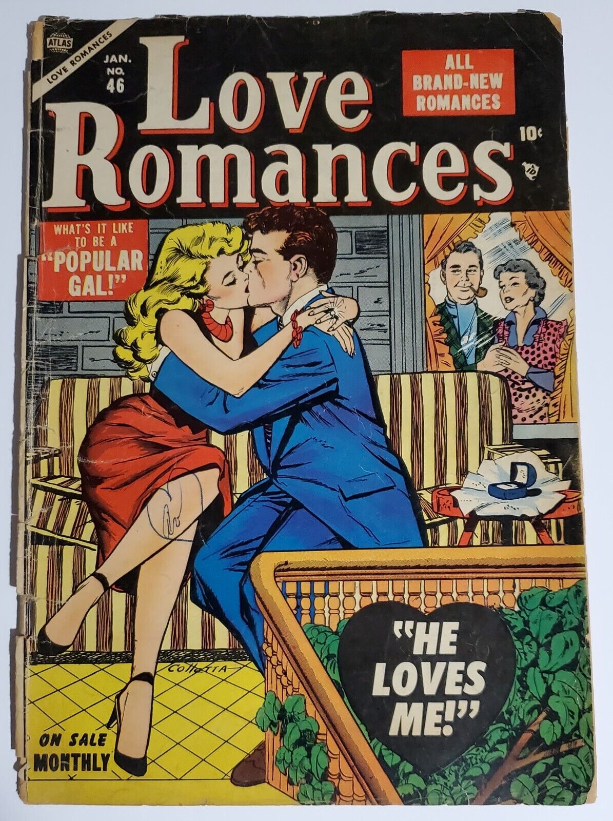 Love Romances #46 1949 2.0 Timely Atlas Colletta Cover Edited Stan Lee