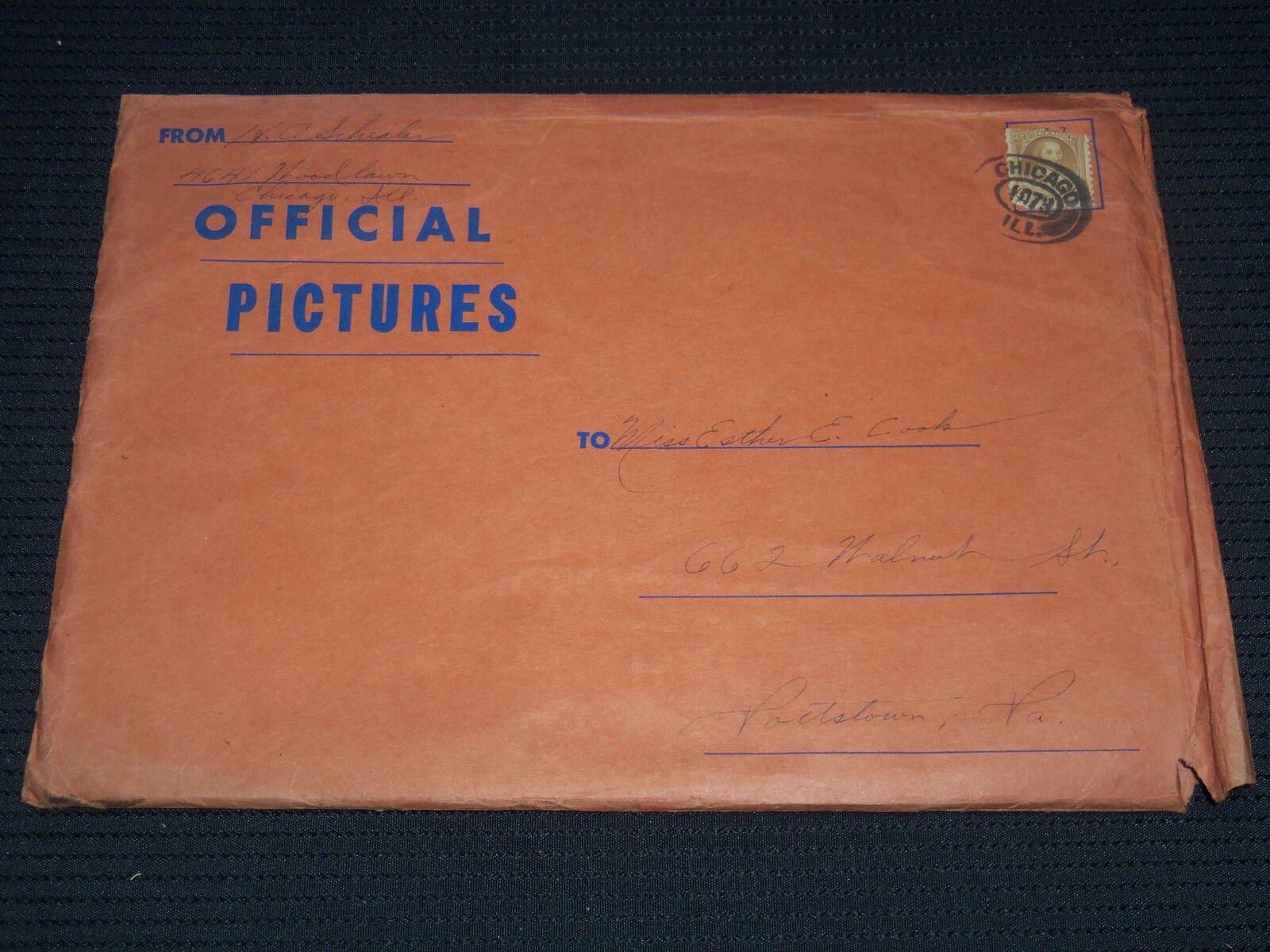 1933 OFFICIAL PICTURES & ENVELOPE - CENTURY OF PROGRESS - CHICAGO FAIR - J 8024