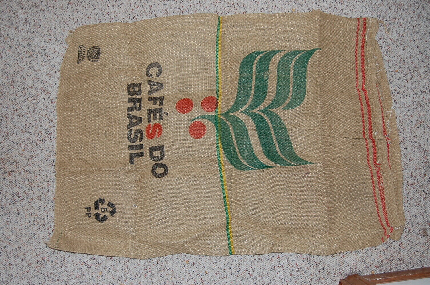 Cafe\'s Do Brasil Burlap Coffee Bean Sack Bag - Approx 36\