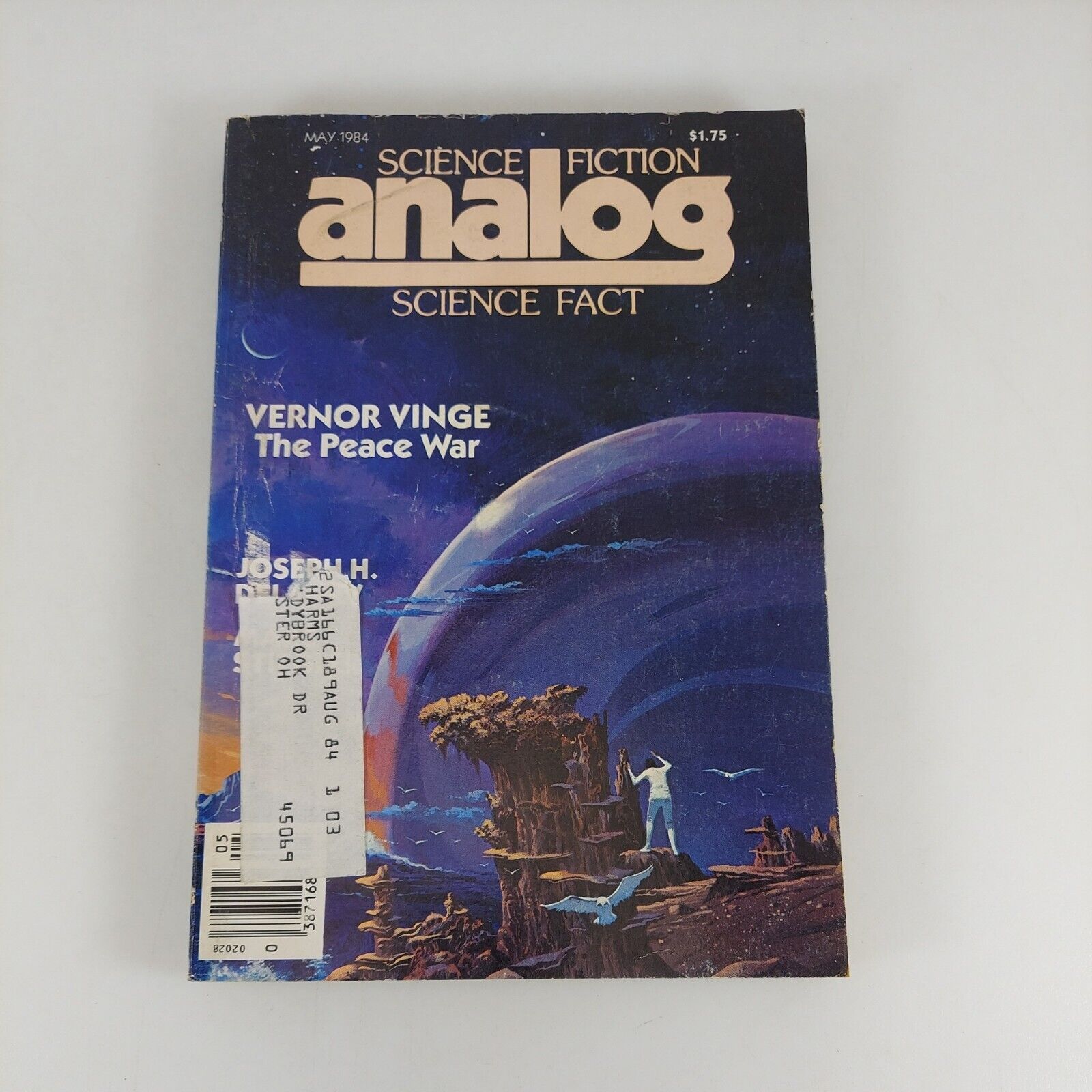 Analog Science Fiction Science Fact May 1984 Vernor Vinge, Joseph Delaney