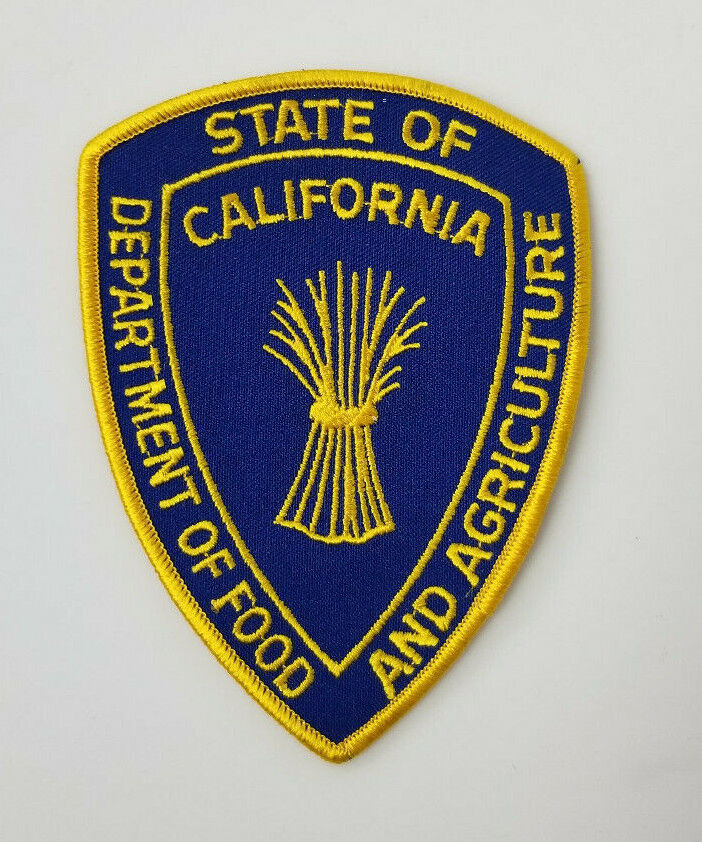 Police Security Patch California department of food and agriculture 
