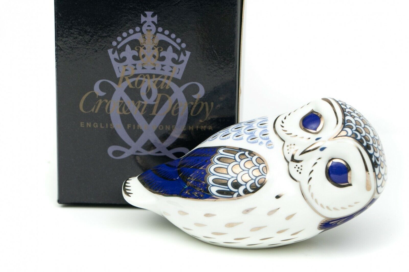 ROYAL CROWN DERBY LIMITED EDITION PLATINUM OWL, EDITION OF 500