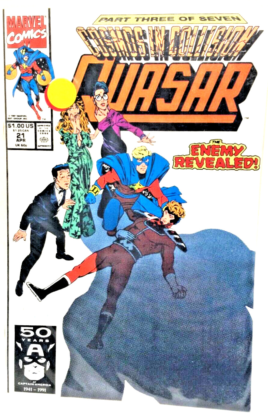 Quasar #21 April 1991 Marvel Comics Vf