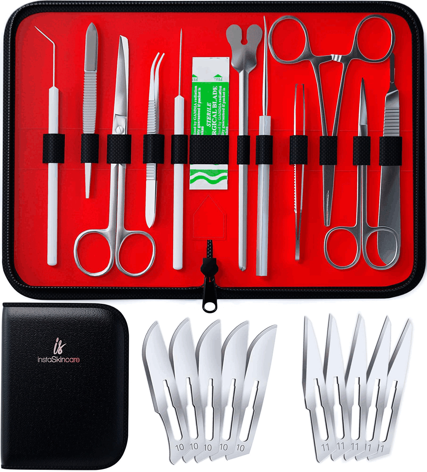 Advanced Dissection Kit Biology Lab Anatomy Dissecting Set with Stainless Steel