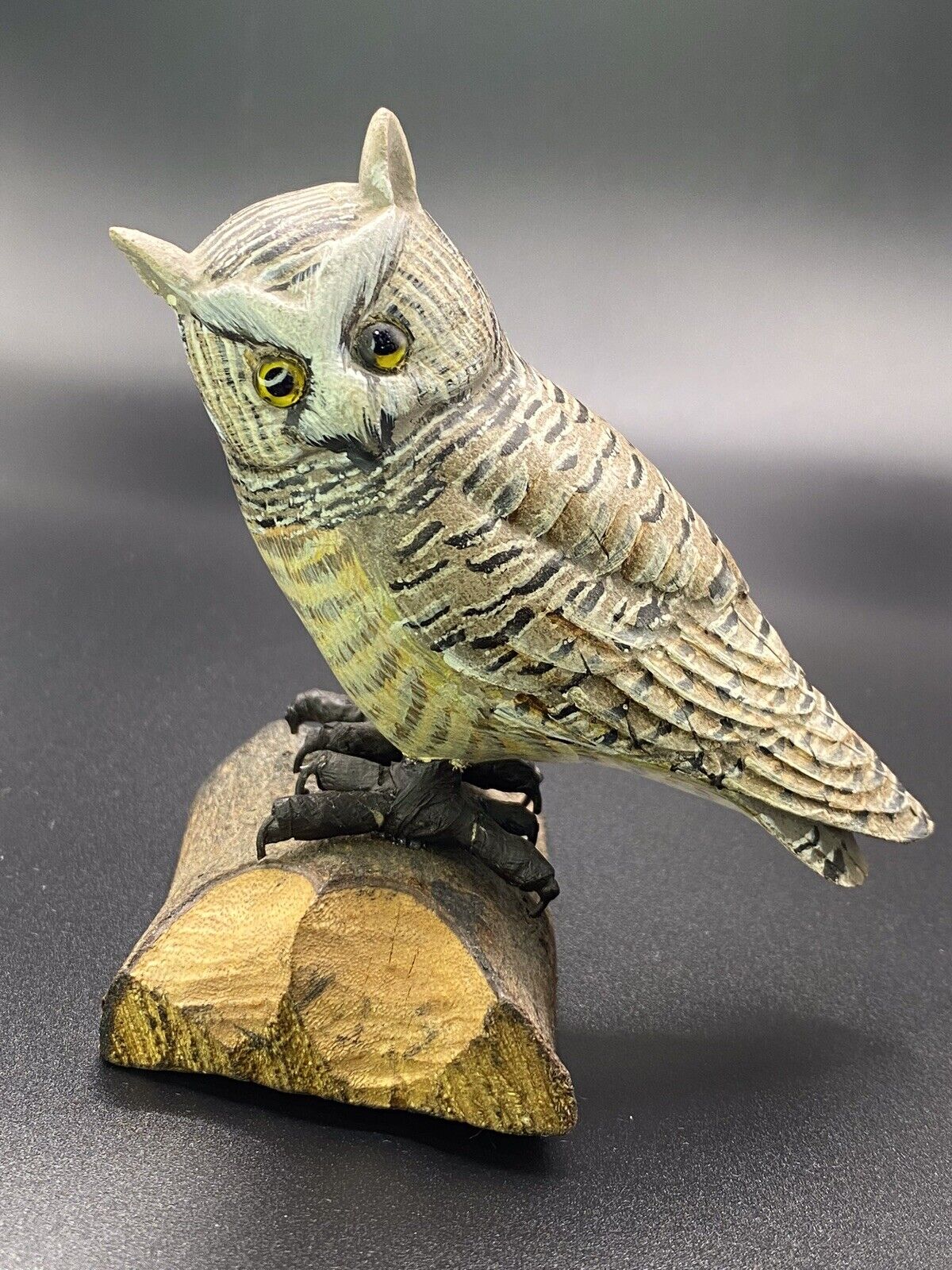 Whet Colorful Wooden Handmade Decorative Owl Bird Figurine