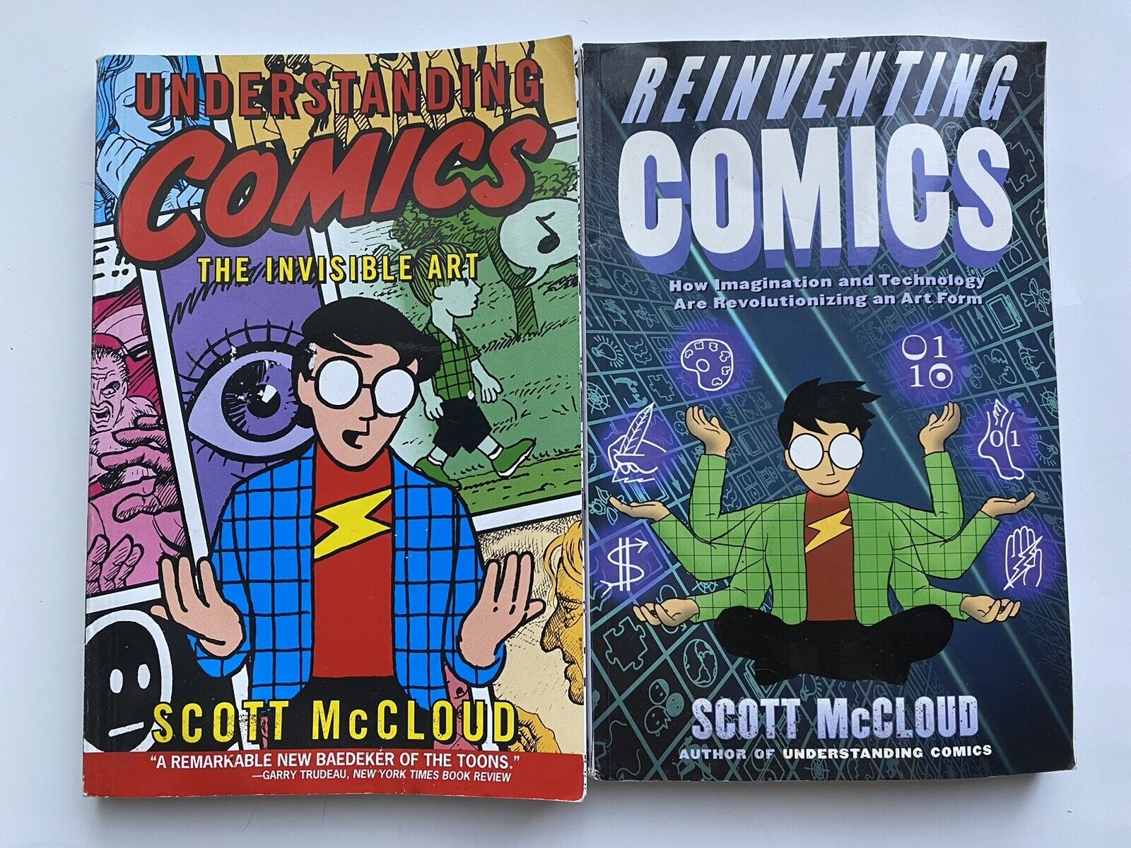 Reinventing + Understanding Comics Scott McCloud 1994, 2000 2 Book Lot Bundle