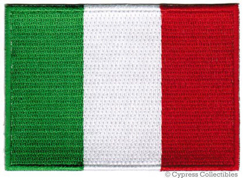 ITALY FLAG PATCH embroidered iron-on ITALIAN EMBLEM ITALIA TOPPA SOUVENIR EMBLEM
