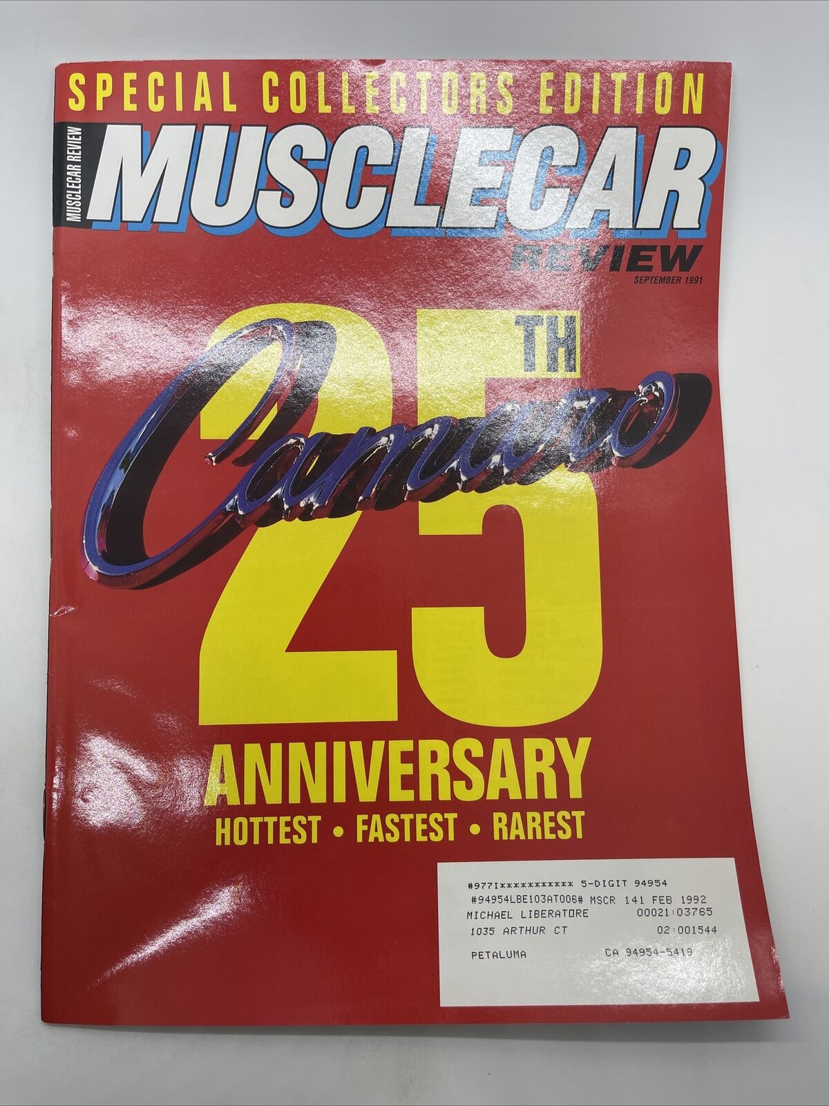 MUSCLE CAR REVIEW MAGAZINE--SEPTEMBER,1991