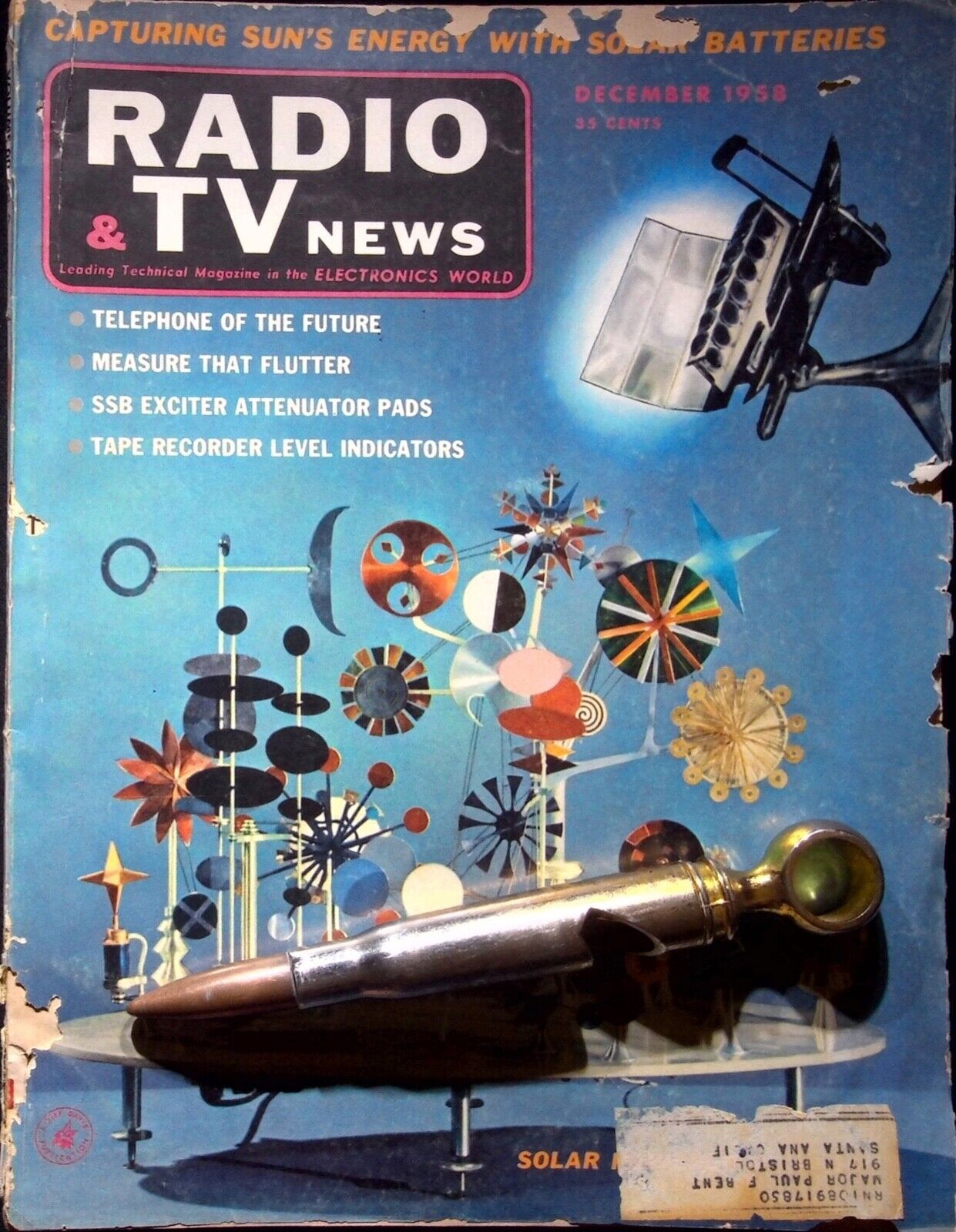 SOLAR - RADIO & TV NEWS MAGAZINE - DECEMBER 1958 DECEMBER, 1958 VOL. 60  NO. 6