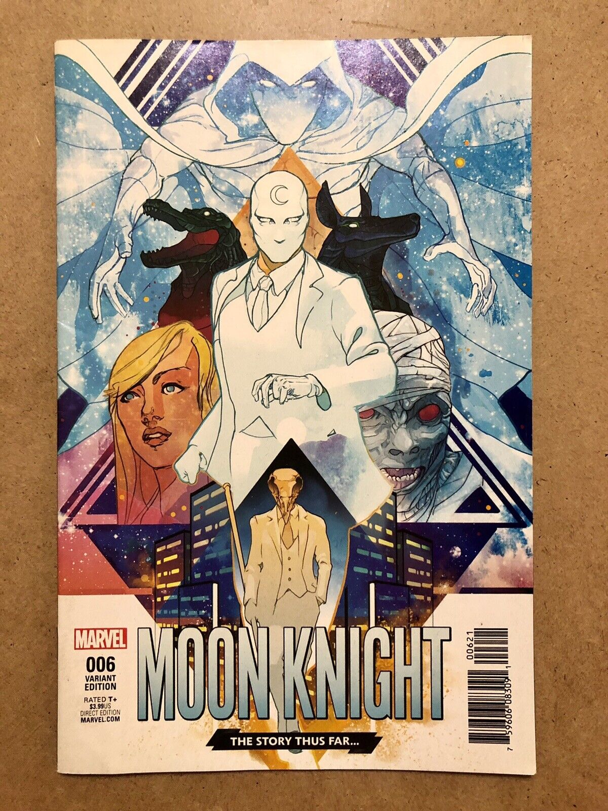 Moon Knight #6 (2016) - Christian Ward - Story Thus Far Variant - Khonshu cover