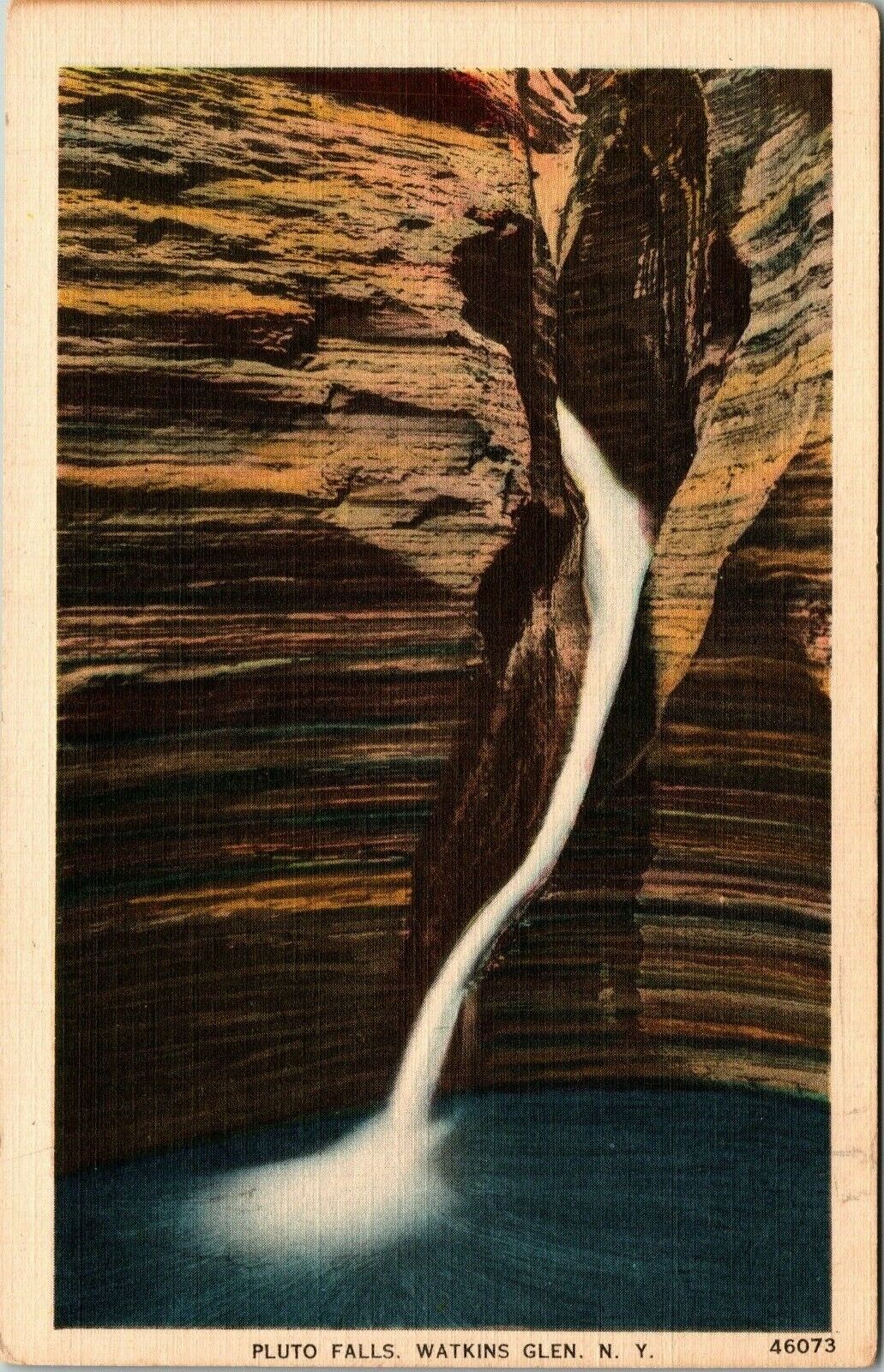 Pluto Falls Watkins Glen New York c1907-1915 Vintage Postcard