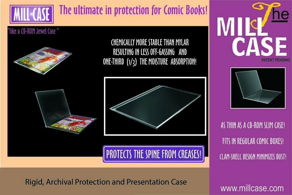 Millcase Archival Comic Slab New, Sealed  Hard Case 50 pcs. (Modern Age Size)
