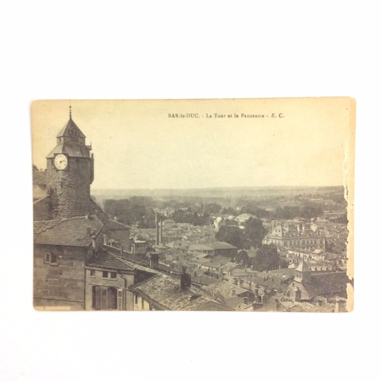 Tower at Bar le Duc France Postcard Divided Back c1900s Unposted