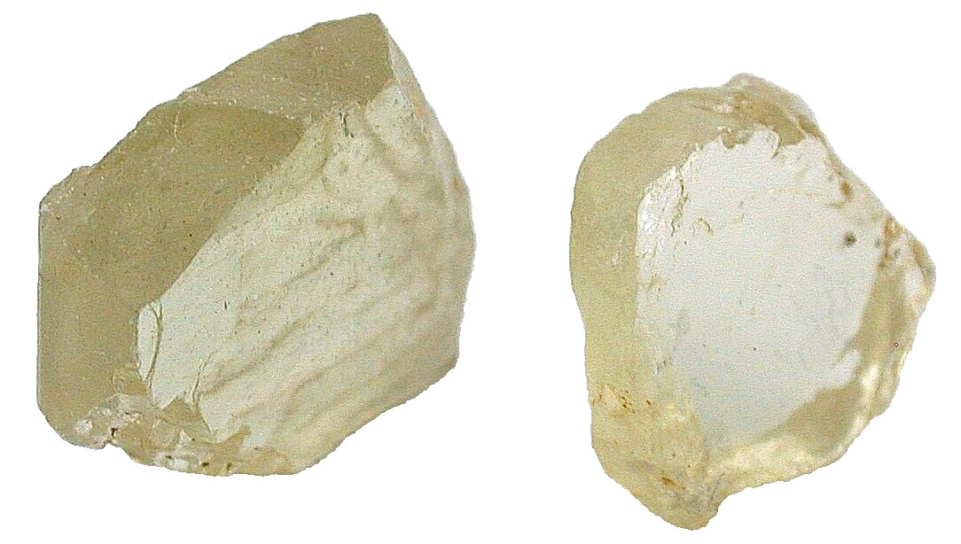 15.28 Gram Two RARE Clean Yellow Moonstone Facet Gemstone Gem Rough EBS419/11723