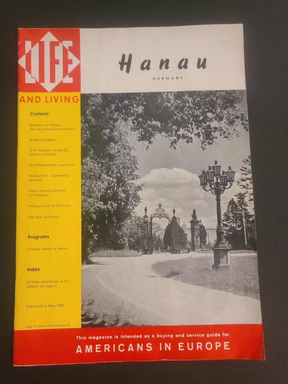 1960 Hanau Life Germany 24 Page Travel Guide Magazine 37th Engineer Group Army