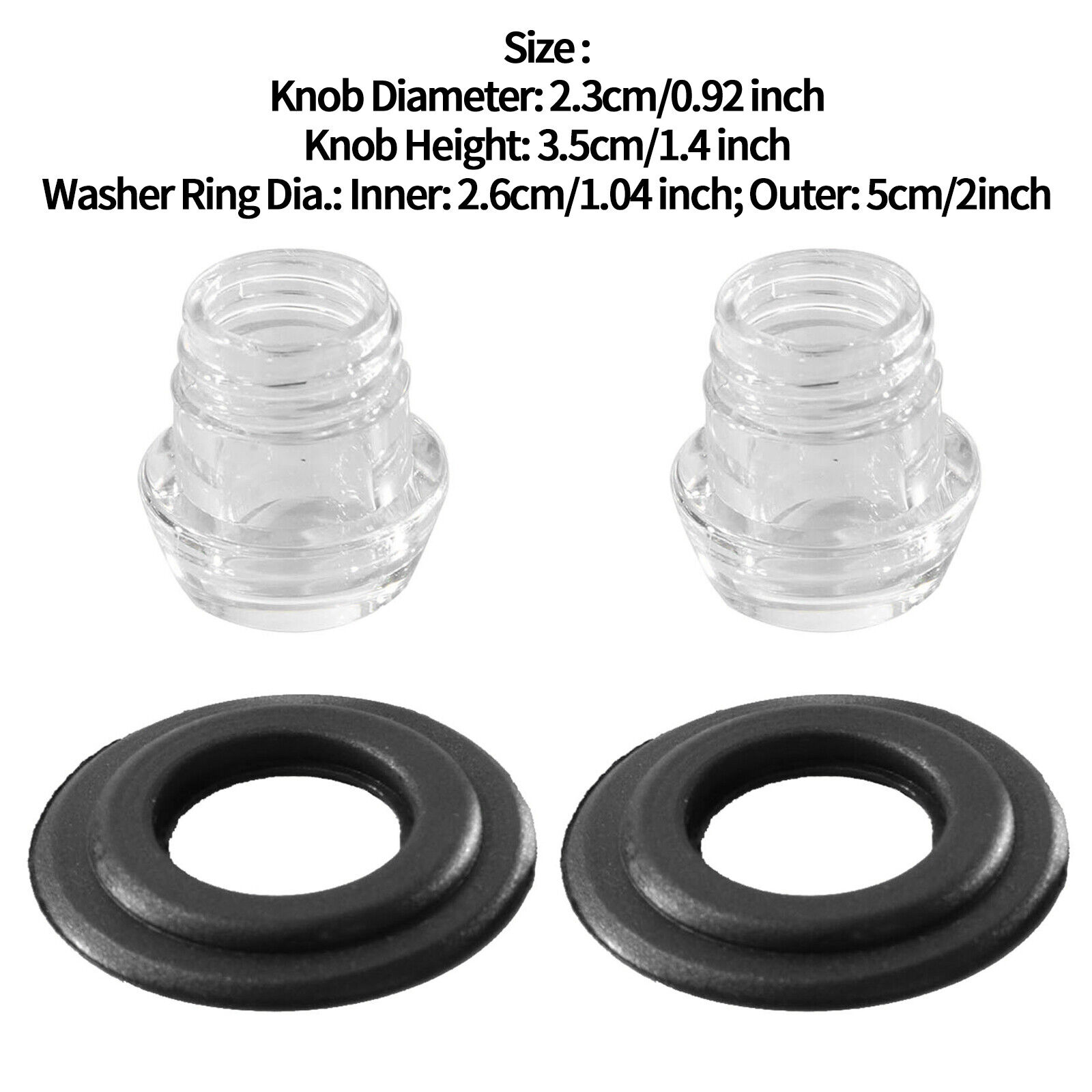 US 2Pcs Plastic Knob Top and Washer Rings for Most Coffee Percolator Pot Top