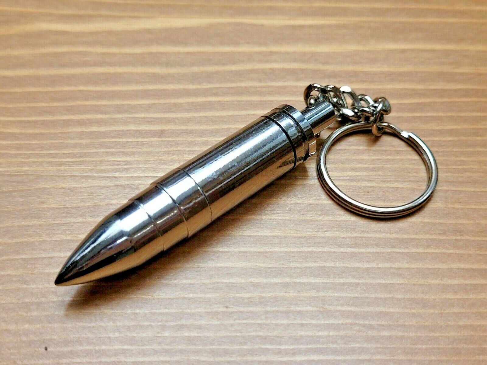 Silver Stainless Steel Bullet Shape Cigar Punch - 9mm Cigar Punch NEW