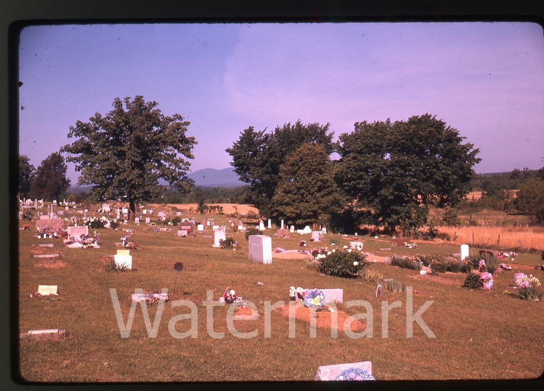 1962 35mm Kodak Kodachrome photo slide Coop Prarie Cemetery Mansfield AR #2