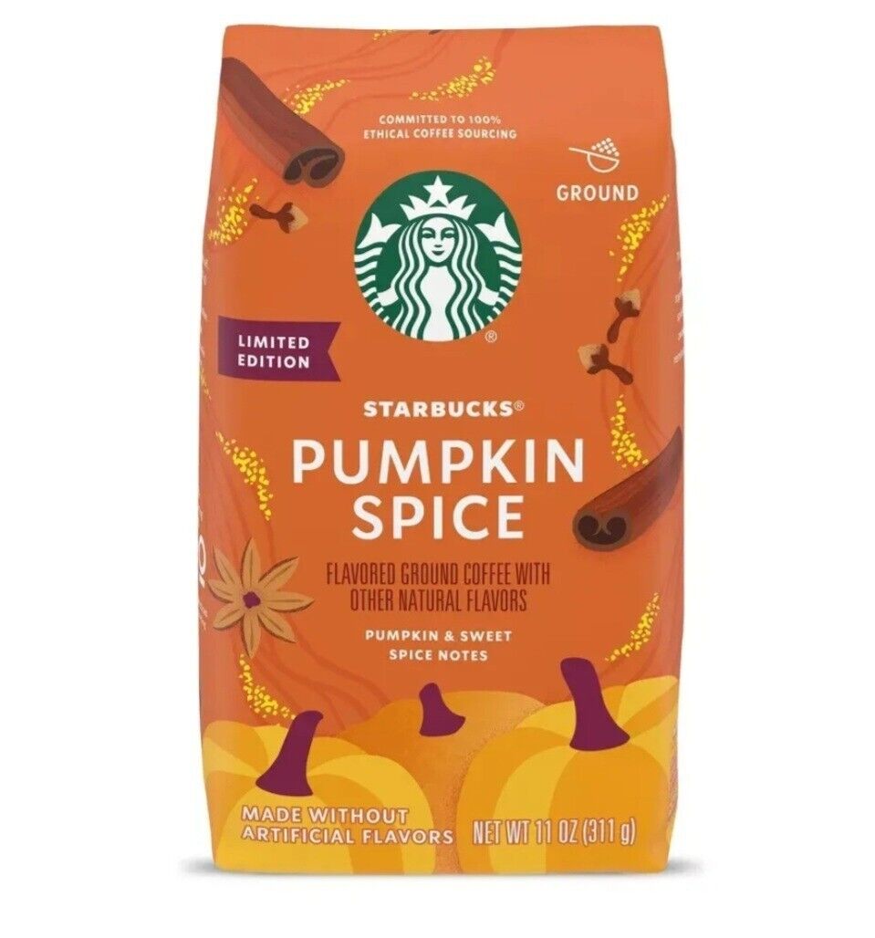 Starbucks Seasonal Pumpkin Spice Ground Coffee 11oz Limited Edition EXP 12/2023