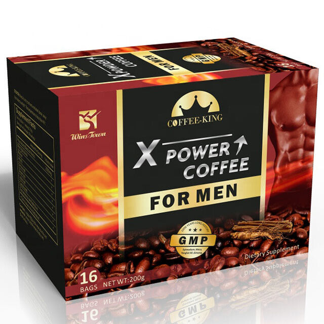 Man X Power Coffee Maca Enlargement Instant Natural Herba Power Coffee 10g*20bag