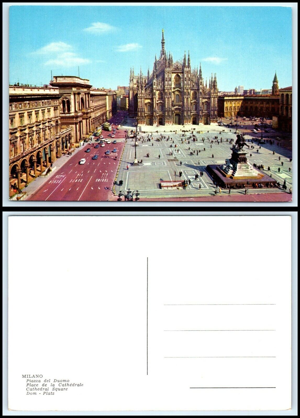 ITALY Postcard - Milan, Cathedral Square B39