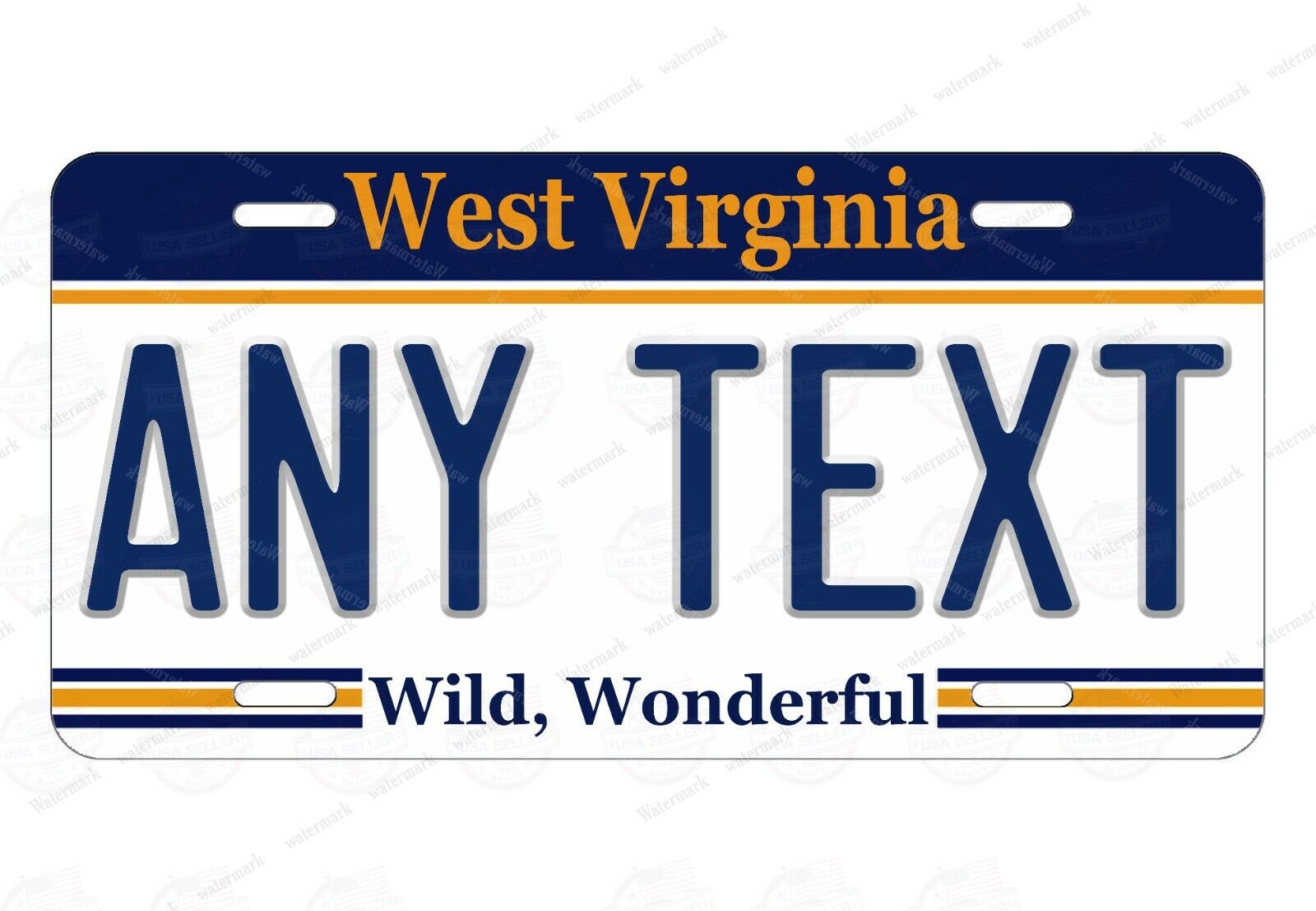 WEST VIRGINIA Personalize Custom License Plate Tag for Wall Car Bicycle ATV Bike