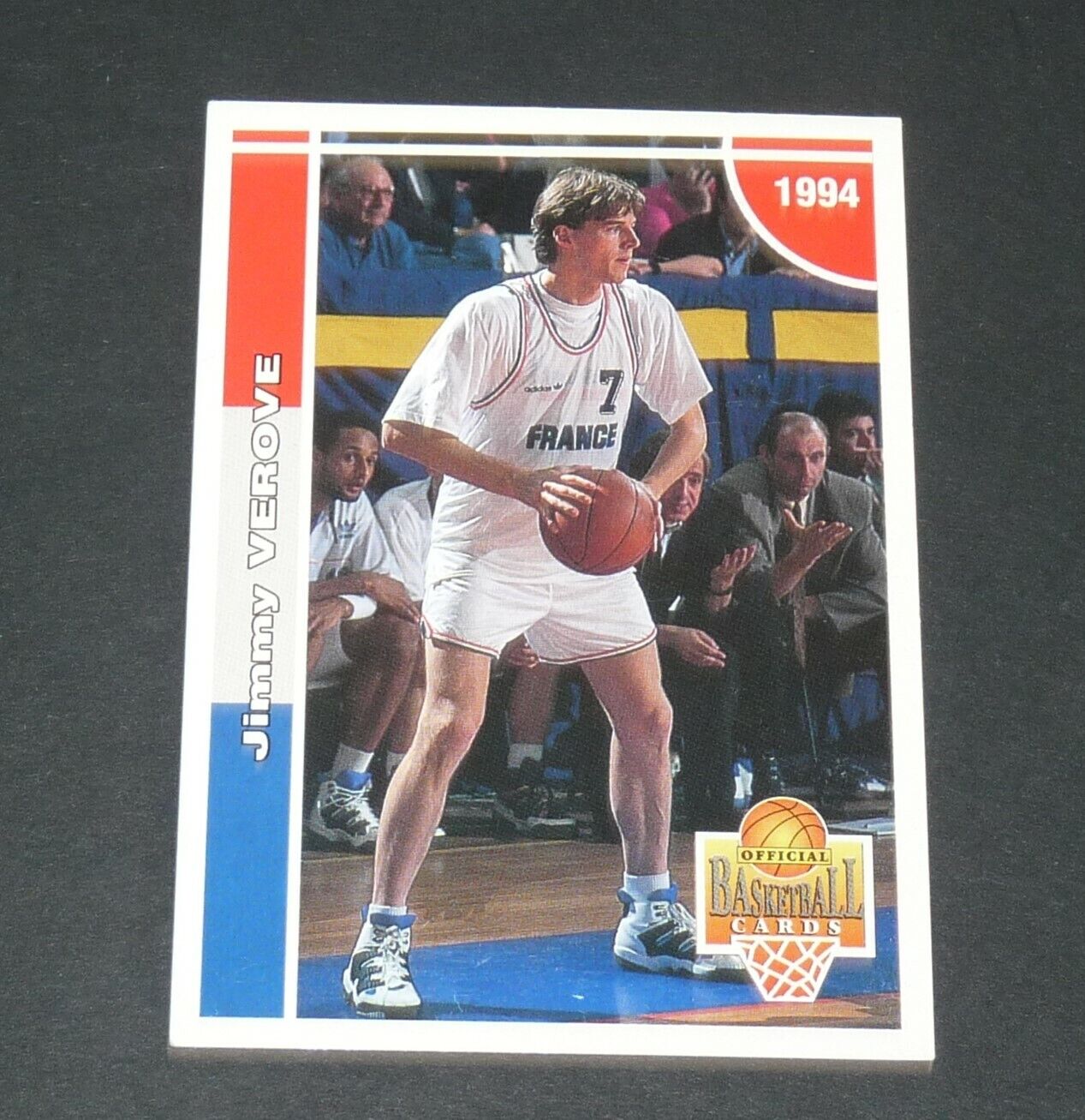 JIMMY VEROVE TEAM FRANCE BASKETBALL CSP LIMOGES 1994 BASKETBALL FRANCE PANINI CARD