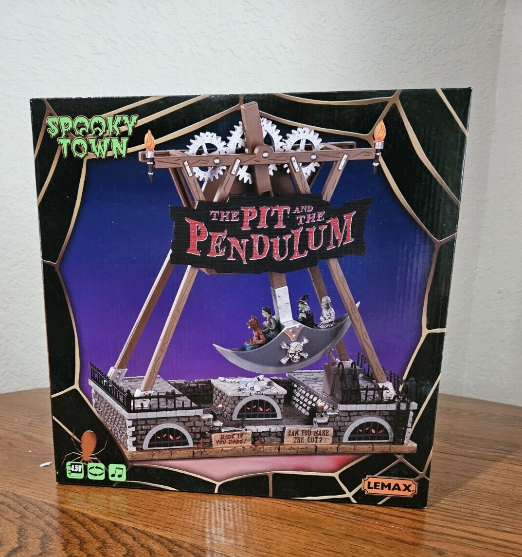 Lemax Spooky Town Halloween THE PIT AND THE PENDULUM #04704 - Brand New in Box