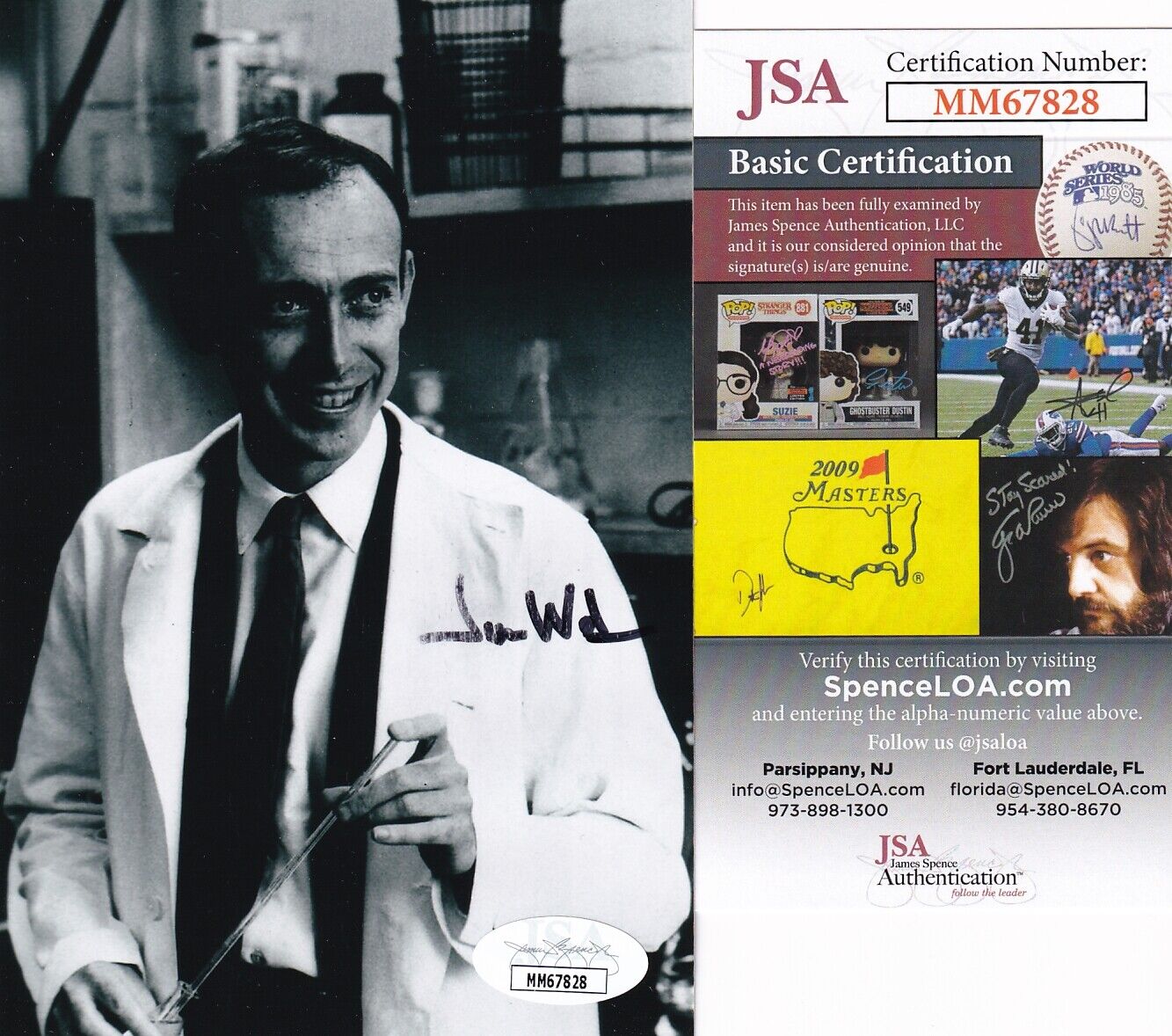 James Watson discovered DNA structure Nobel Prize SIGNED JSA COA 4x6 AUTOGRAPHED
