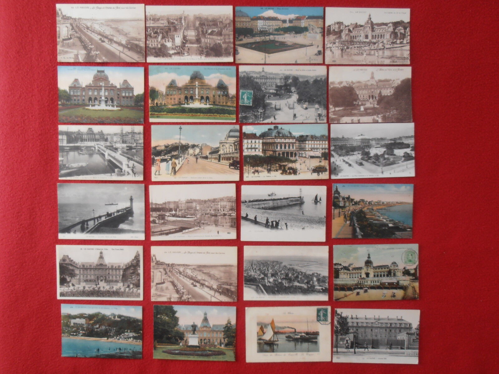 LOT OF 24 HARBOUR POSTCARDS MISCELLANEOUS VIEWS AND MONUMENTS