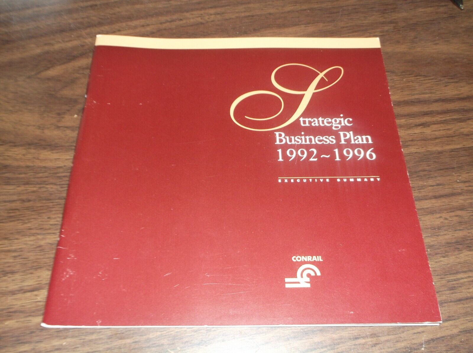 1992-1996 CONRAIL STRATEGIC BUSINESS PLAN EXECUTIVE SUMMARY BOOKLET