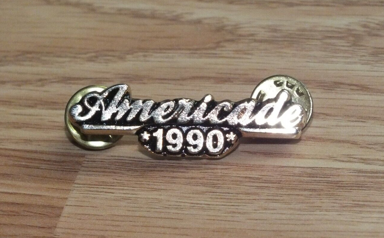 Vintage Gold Tone Americade 1990 Collectible Souvenir Lapel Pin