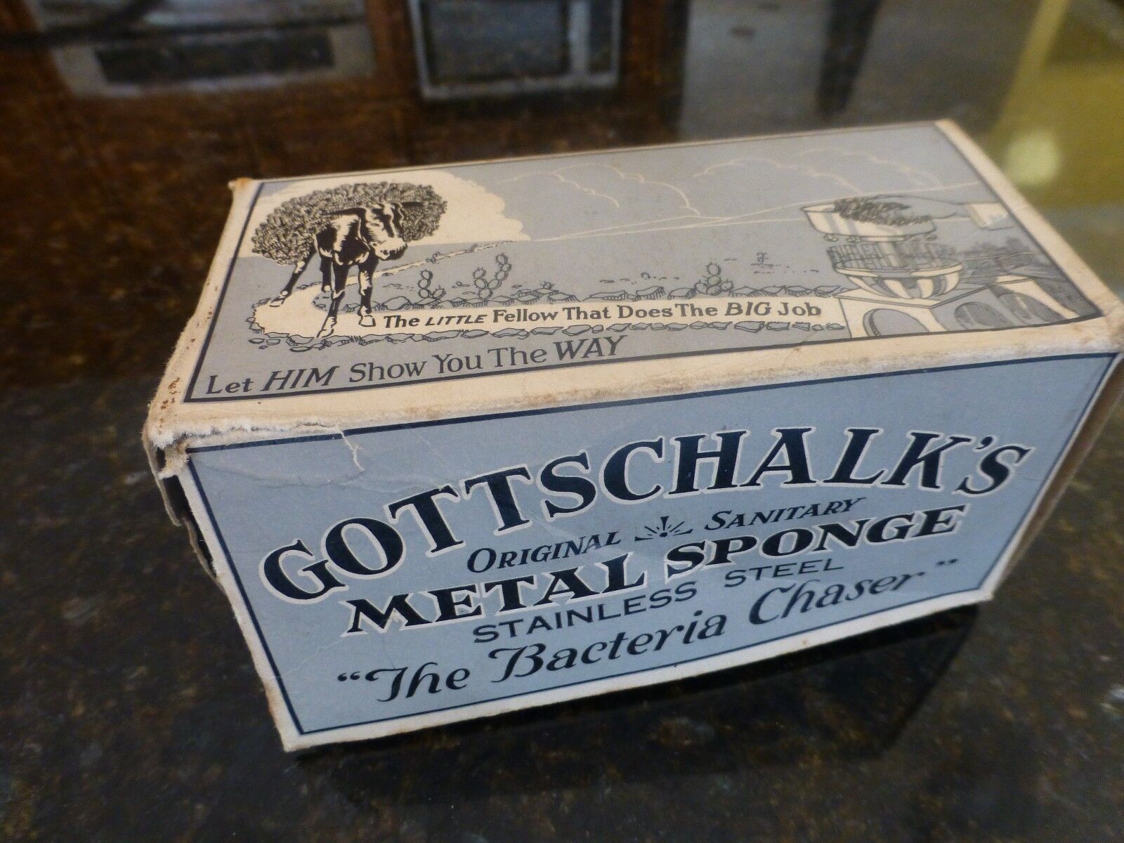 Vintage Gottschalks Stainless steel metal Sponge \