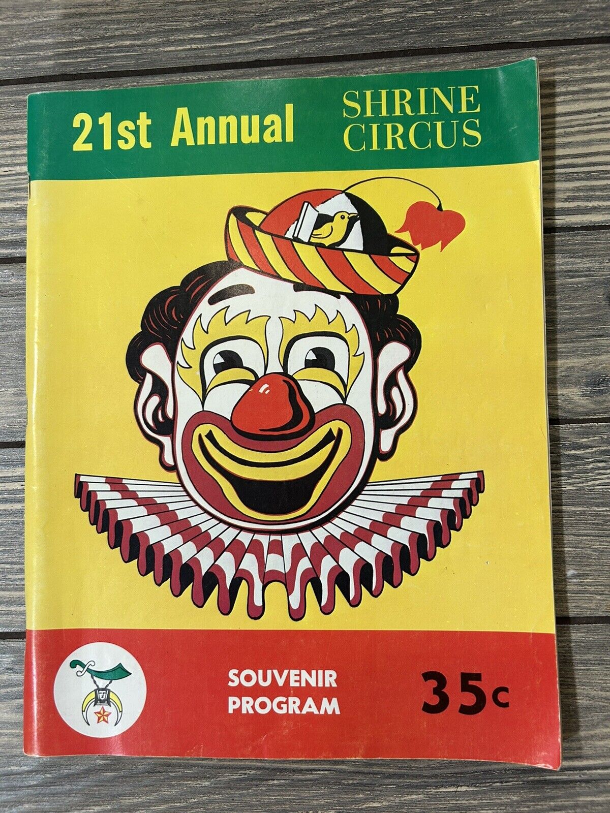 Vintage 1971 21st Annual Shrine Circus Souvenir Program Book State Fair Ground