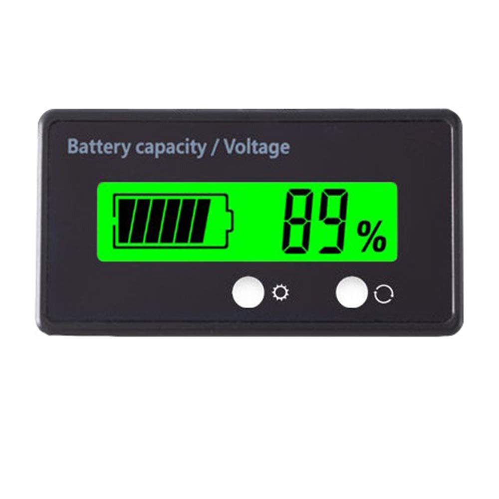 12V 24V 36V 48V Battery Capacity Indicator Golf Cart Voltage Meter with LCD Disp