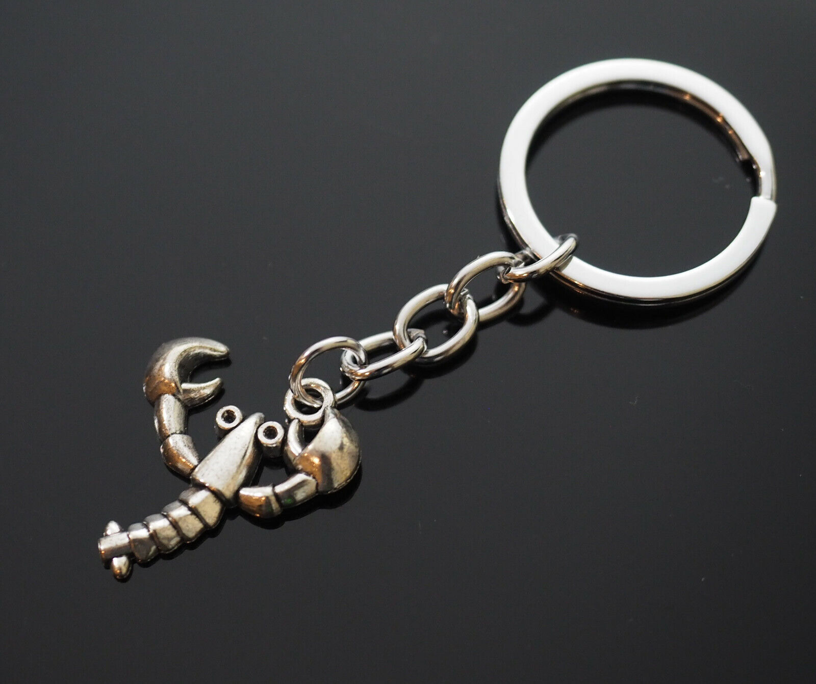 Lobster Crustacean Fishing Sea Ocean Crawfish Key Chain Silver Keychain Toy Gift