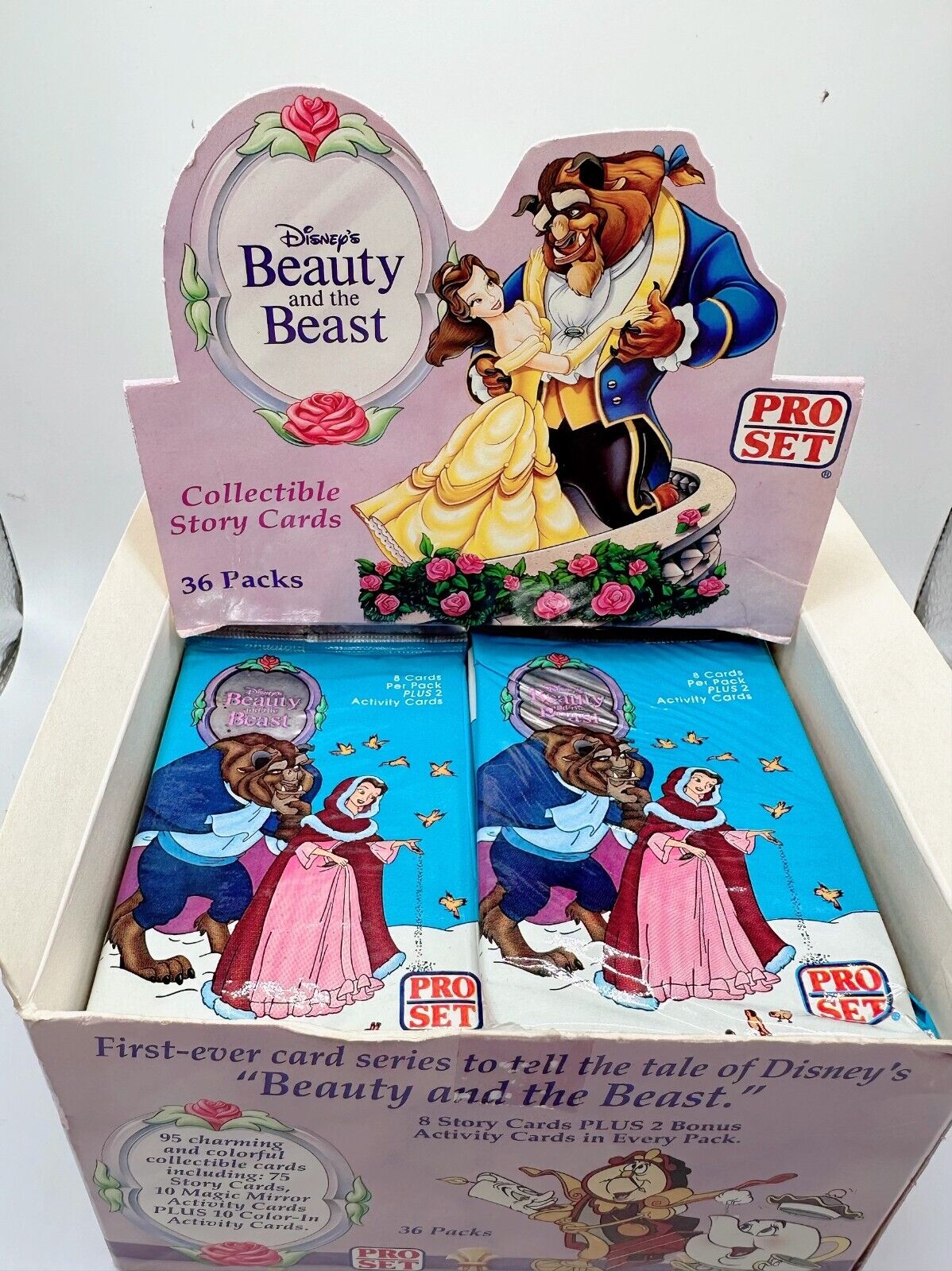 1992 Pro Set Disney's Beauty and the Beast Story Cards - Lot 31 Sealed Packs