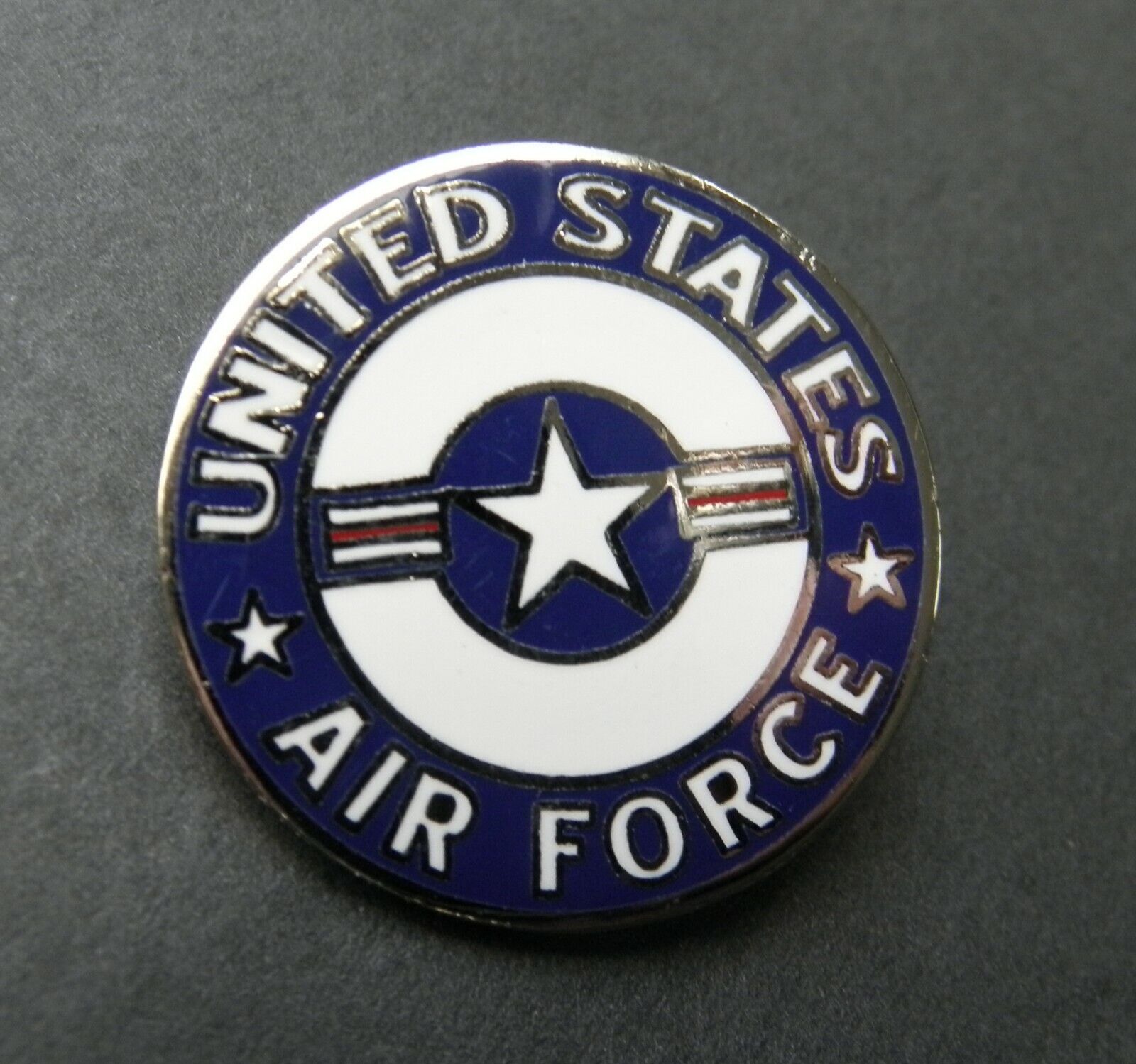 AIR FORCE USAF UNITED STATES LAPEL PIN BADGE 1 INCH